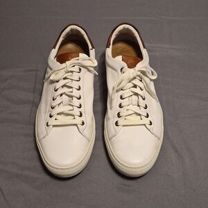 Good Man Brand Legend Sneaker Men Size 10.5 White Leather Shoes Made In Italy